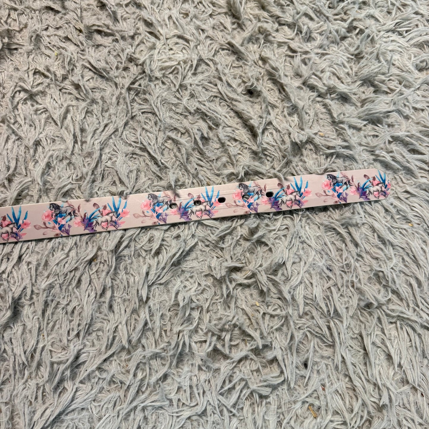 Pink Horse Pattern C4 Horseback Riding Equestrian Belt