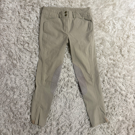Women’s Size 26R Tan Unbranded Knee Patch Horseback Riding Breeches