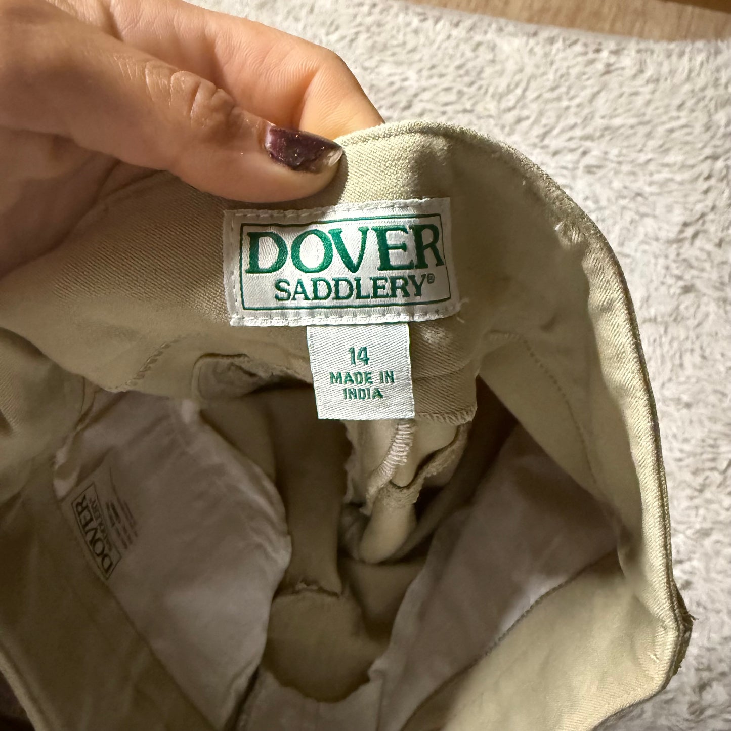 Girl’s Size 14 Tan Dover Knee Patch Horseback Riding Jodphurs