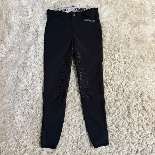 Child’s Size 158/164 (XL) Black Kingsland Full Seat Horseback Riding Breeches