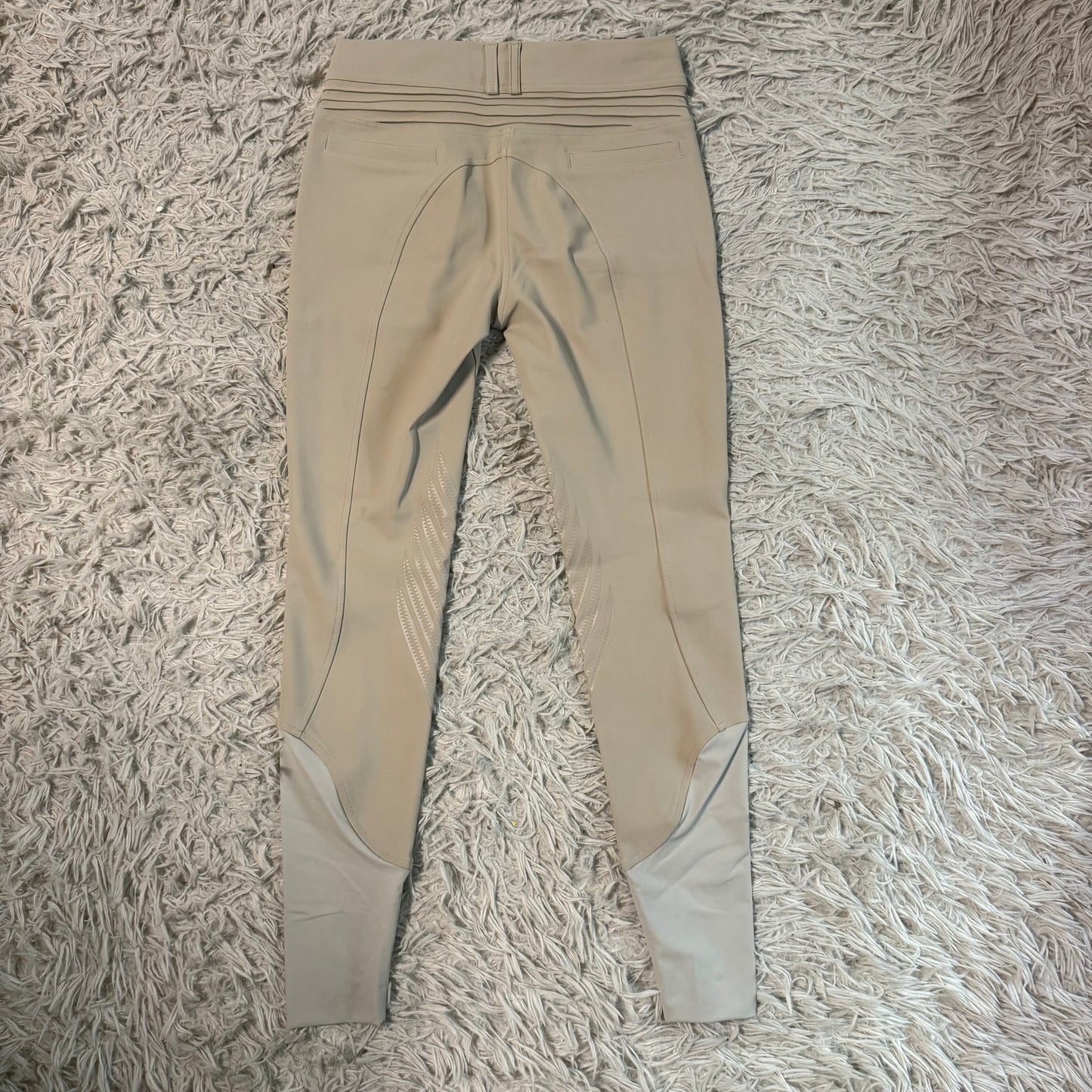New Tan Samshield Chloe Script Knee Patch Horseback Riding Breeches