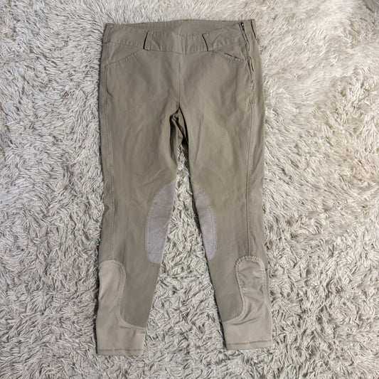 Women’s Size 30R Tan Unbranded Knee Patch Horseback Riding Breeches