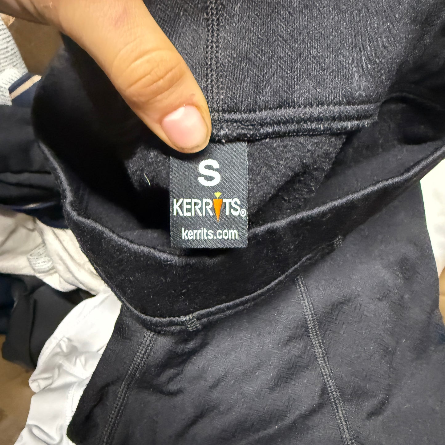 Women’s Small Black Kerrits Knee Patch Horseback Riding Winter Tights