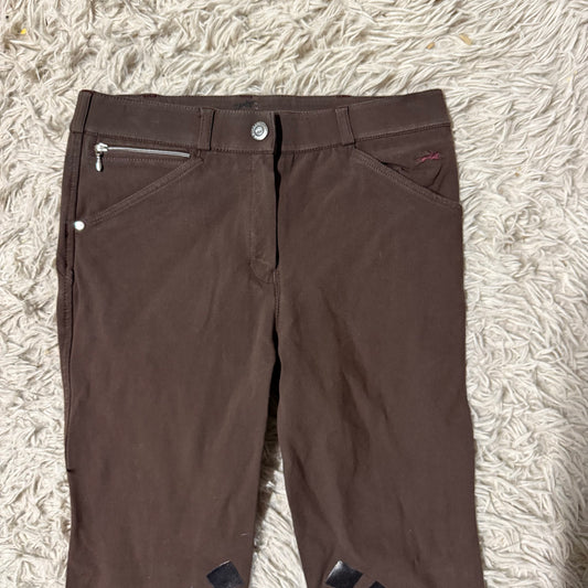 Women’s Size 24R Brown Schockemohle Knee Patch Horseback Riding Breeches