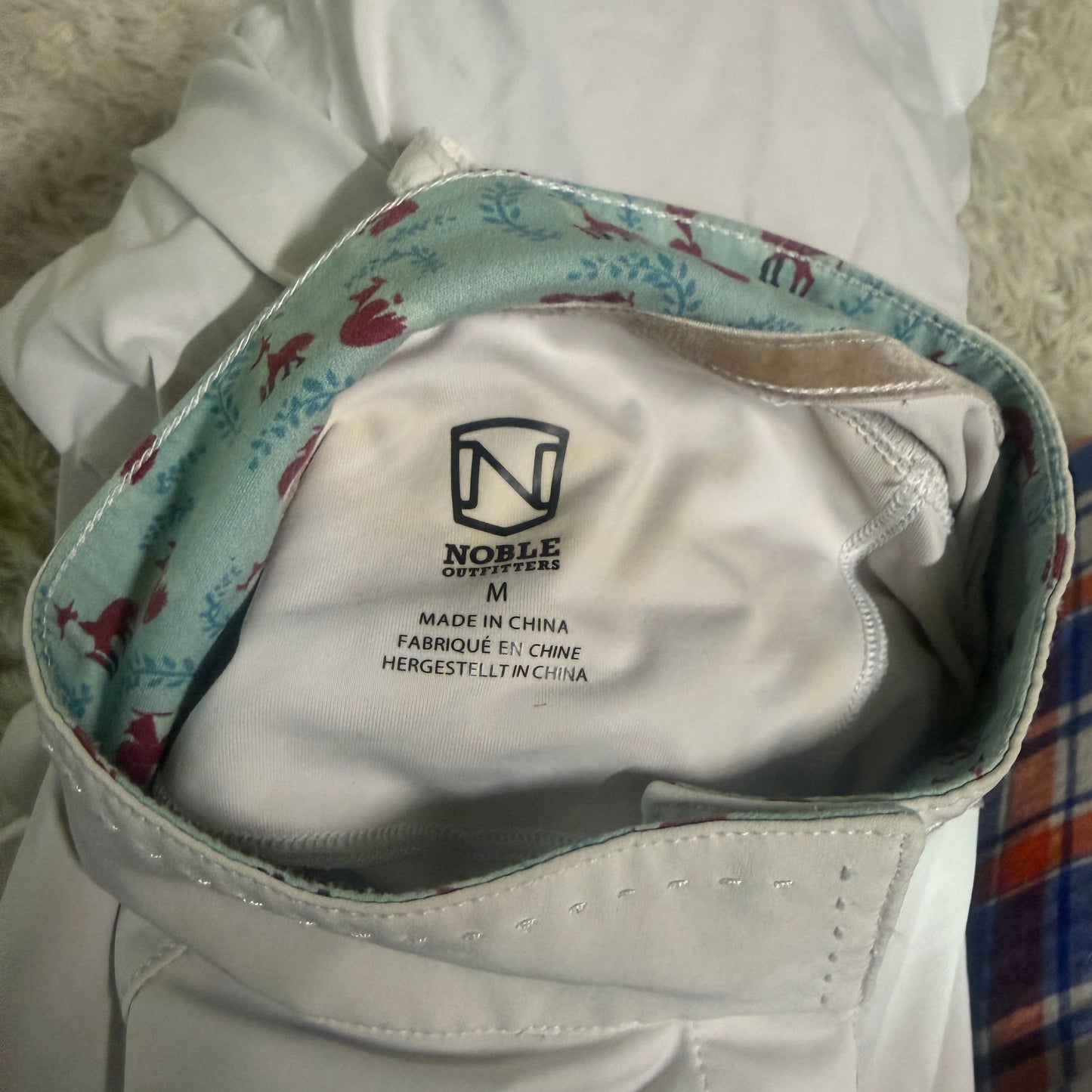 Women’s Medium White Noble Long Sleeve Horseback Riding Show Shirt