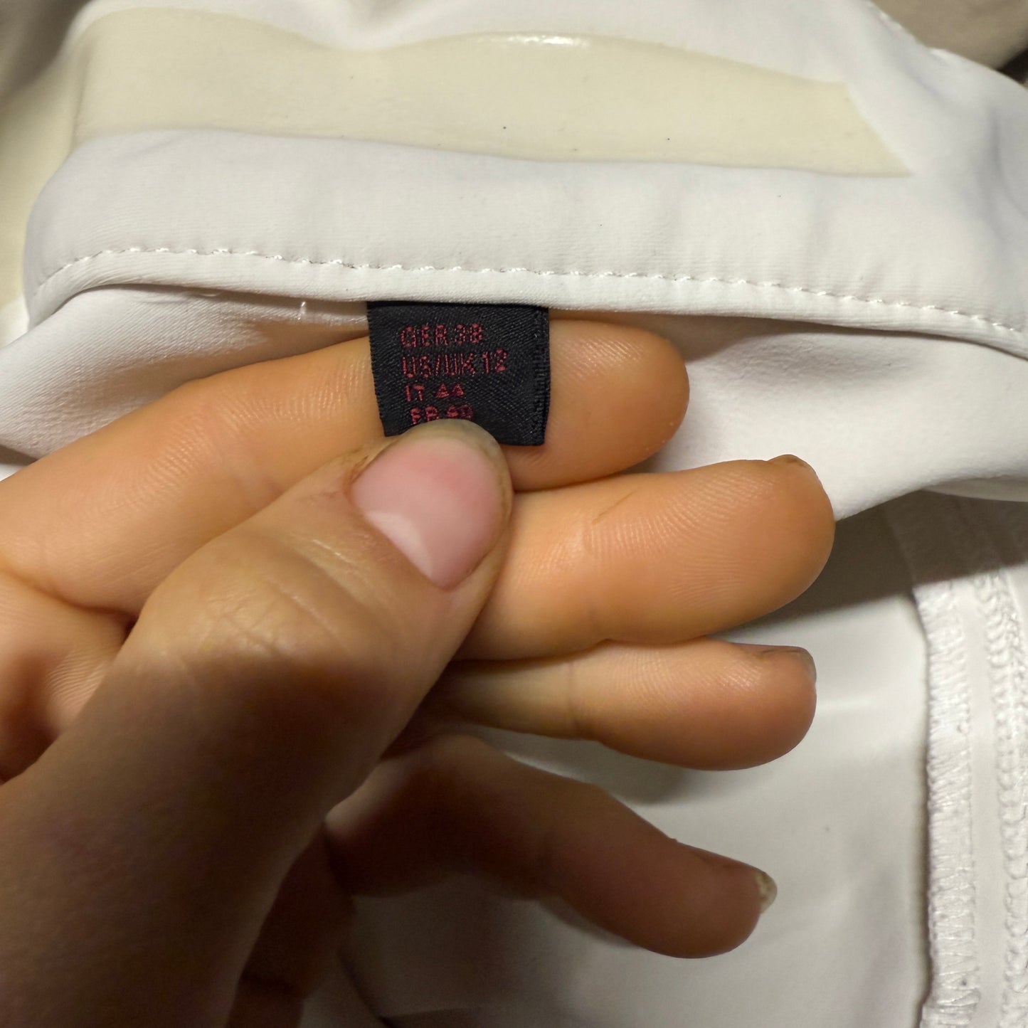 Women’s Size IT44 White Cavalleria Toscana Knee Patch Horseback Riding Breeches