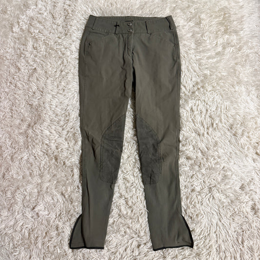 Women’s Size 24L Khaki Pikeur Knee Patch Horseback Riding Breeches