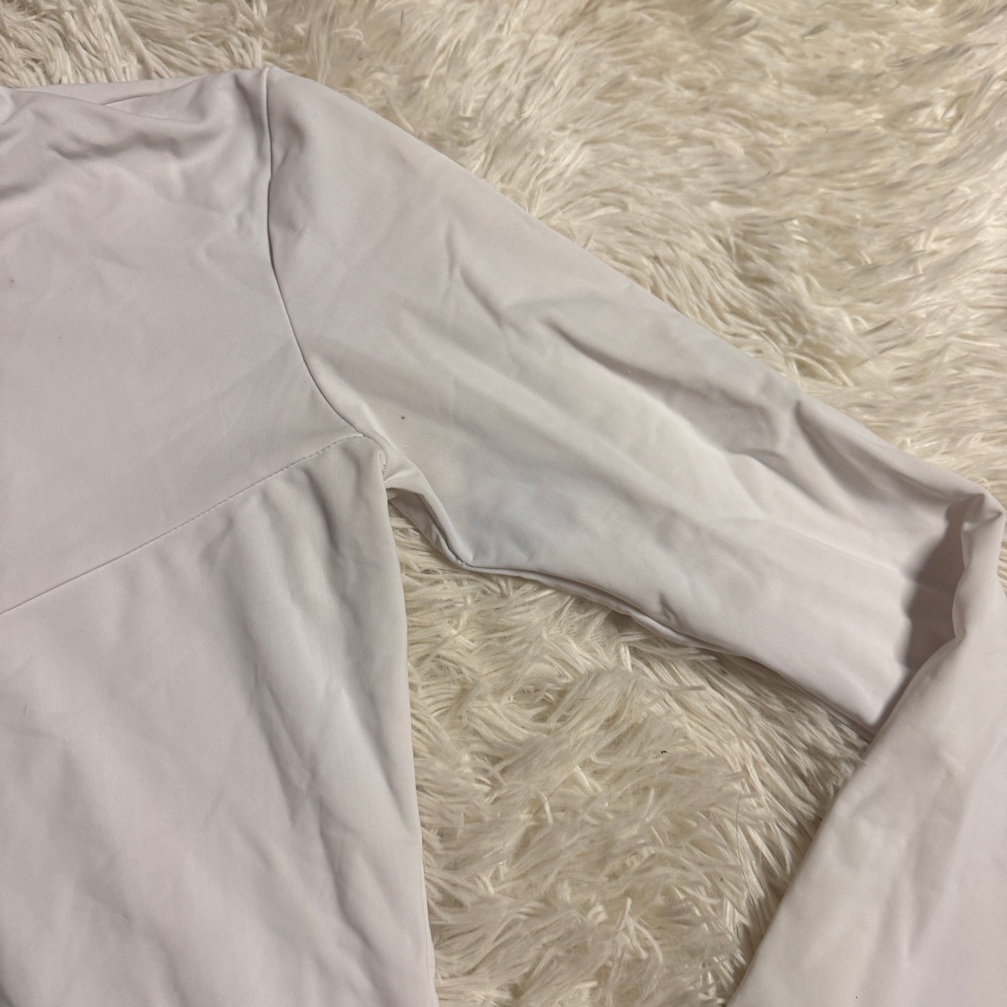 Women’s Small White FitEq Long Sleeve Horseback Riding Show Shirt