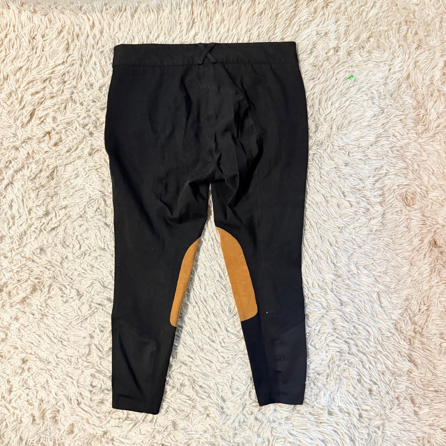 Women’s Size 34R Black Dover Knee Patch Horseback Riding Breeches