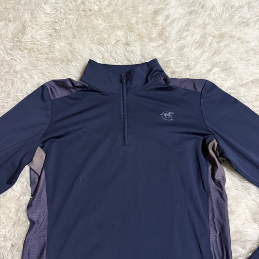 Women’s Medium Navy Smartpak Long Sleeve Horseback Riding Sunshirt