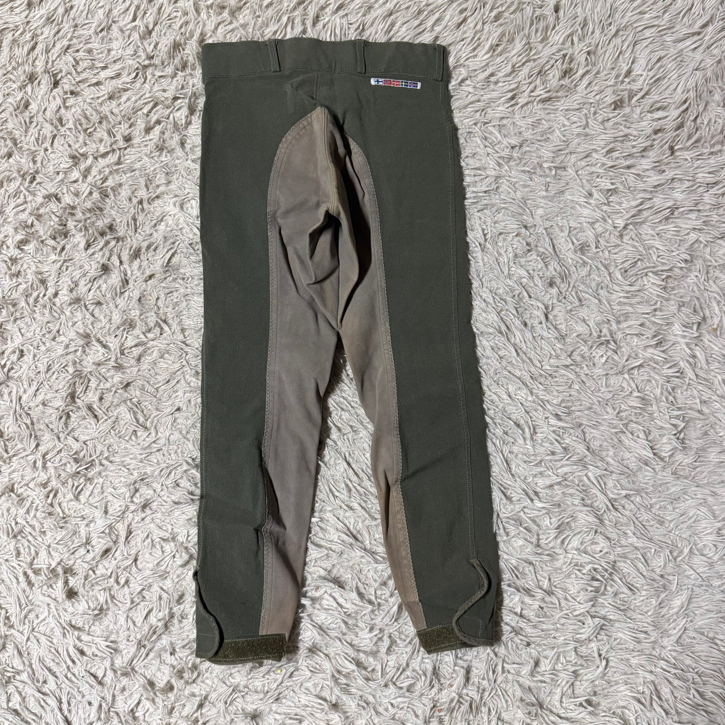 Child’s Large Green Horze Full Seat Horseback Riding Breeches
