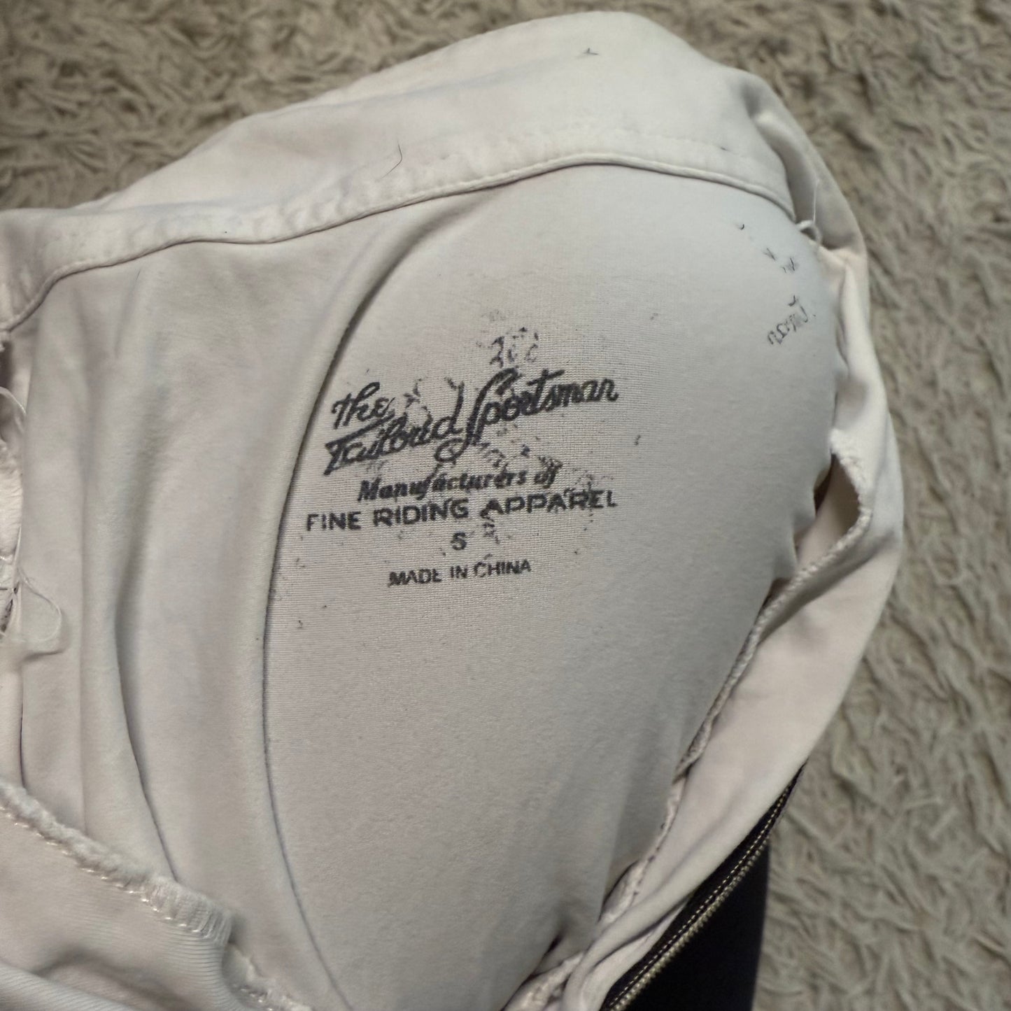 Women’s Small White Tailored Sportsman Long Sleeve Horseback Riding Sunshirt