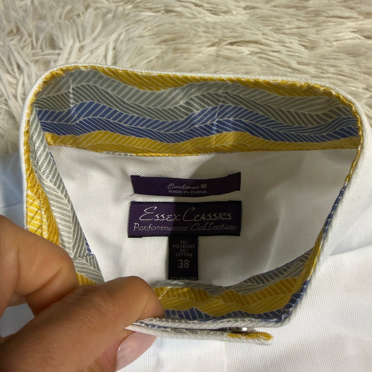 New Women’s Size 38 White Essex Classics Long Sleeve Horseback Riding Show Shirt