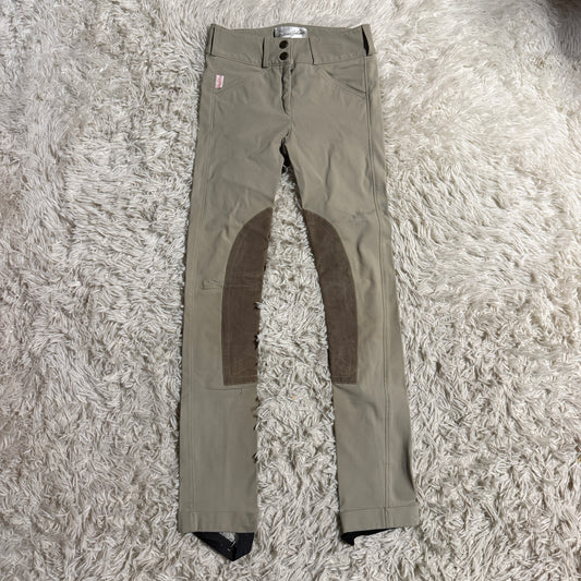Child’s Size 12R Tan Tailored Sportsman Knee Patch Horseback Riding Breeches