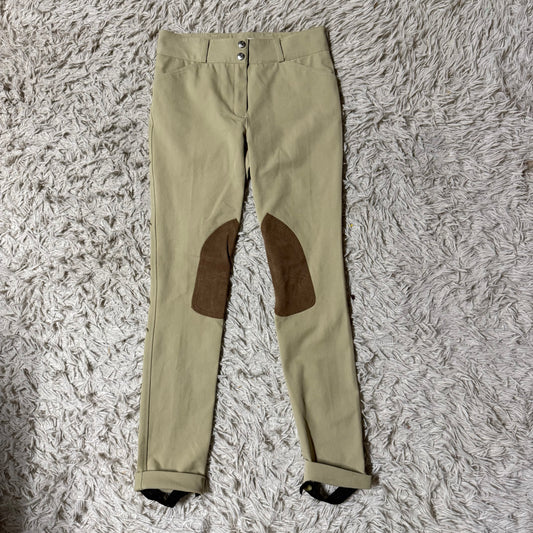Girl’s Size 14 Tan Dover Knee Patch Horseback Riding Jodphurs