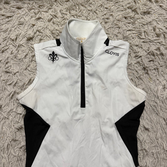 Women’s Small Black/White Clovis Sleeveless Horseback Riding Sunshirt