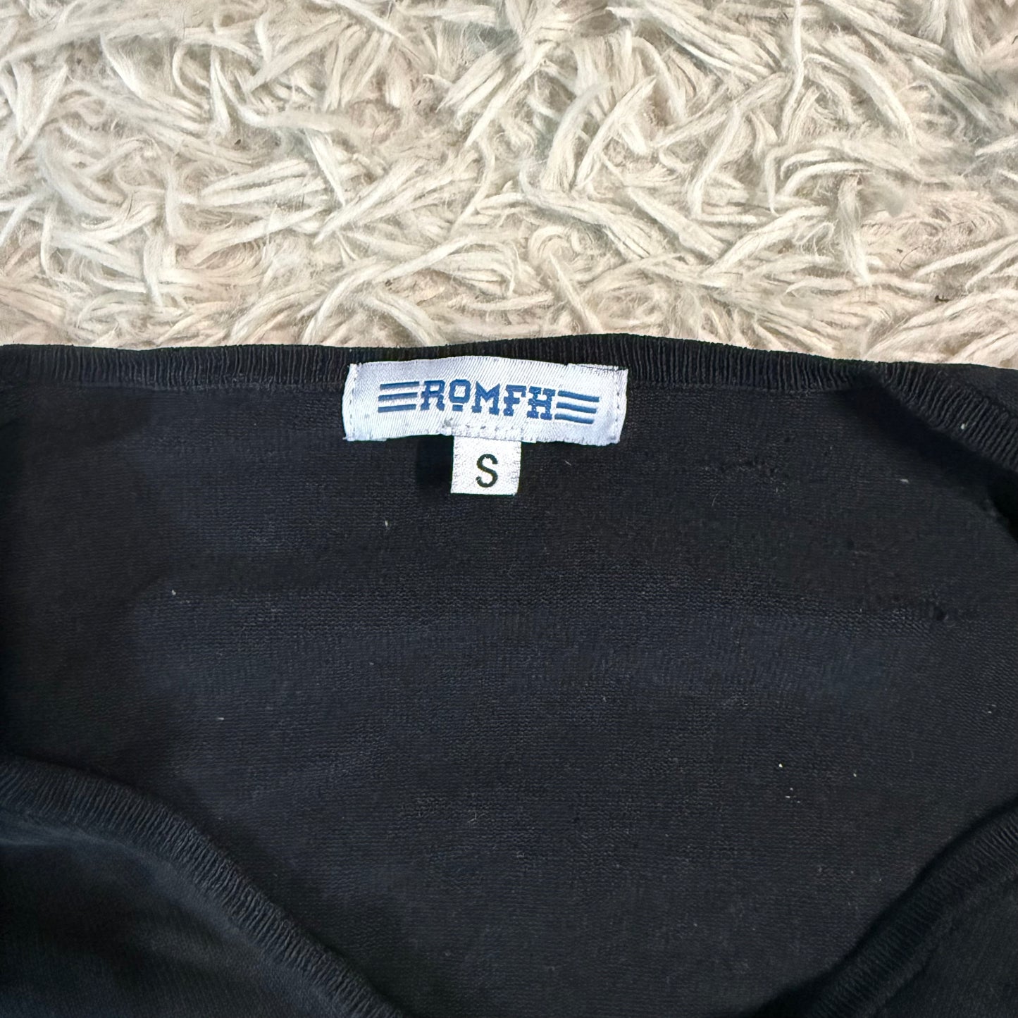 Women’s Small Black Romfh Long Sleeve Horseback Riding Lightweight Sweater