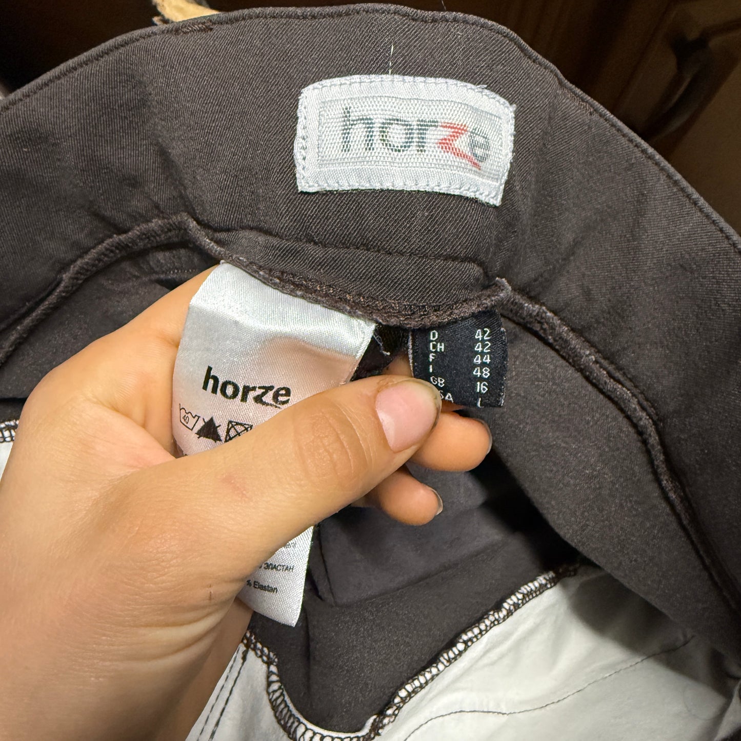 Women’s Large Brown Horze Full Seat Horseback Riding Breeches