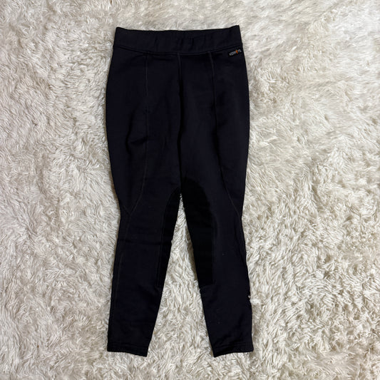 Women’s Small Black Kerrits Knee Patch Horseback Riding Winter Tights