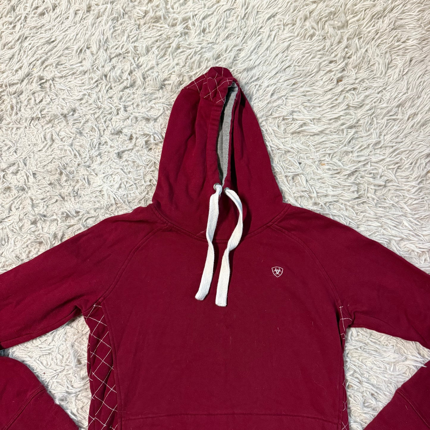 Women’s Small Red Ariat Horseback Riding Hooded Pullover