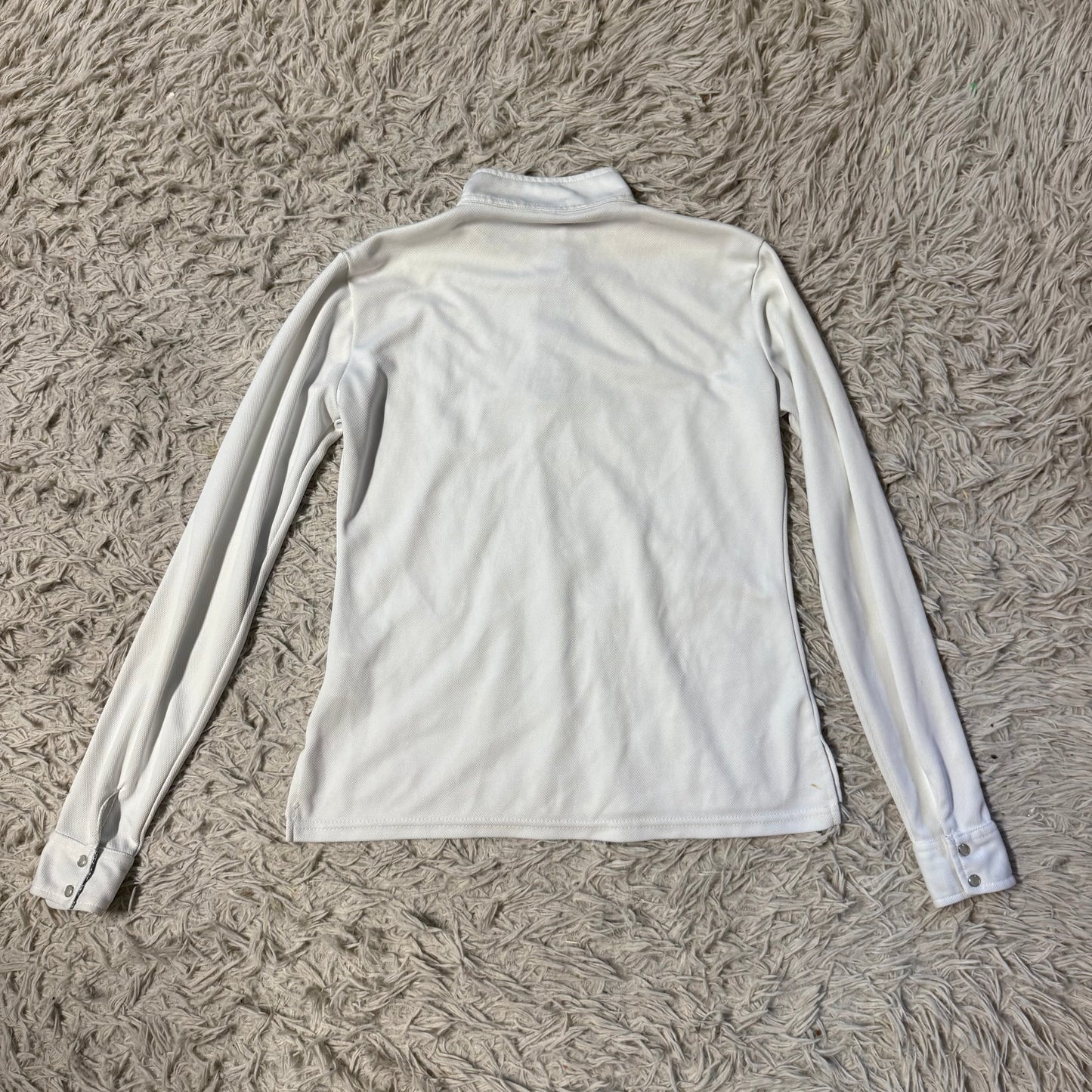 Women’s Medium White Dover Long Sleeve Horseback Riding Show Shirt