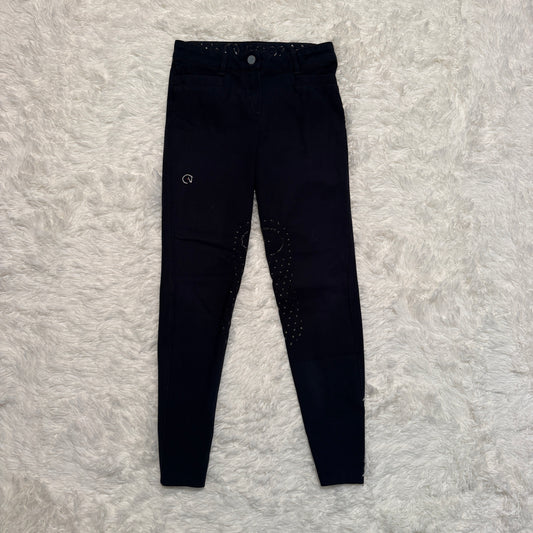 Women’s Size IT40 Navy Ego 7 Knee Patch Horseback Riding Breeches