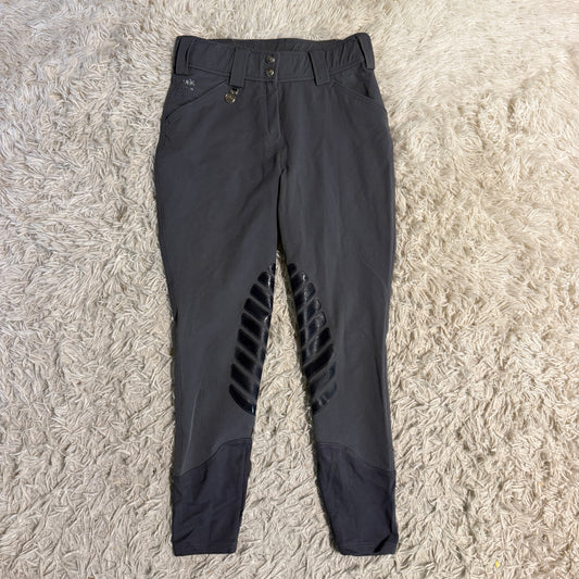 Women’s Size 24R Grey Kastel Denmark Knee Patch Horseback Riding Breeches