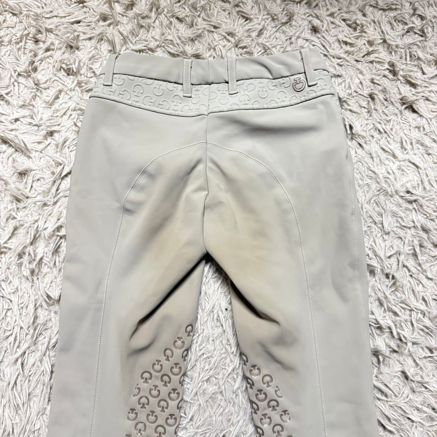 Women’s Size IT36 Tan Cavalleria Toscana Knee Patch Horseback Riding Breeches