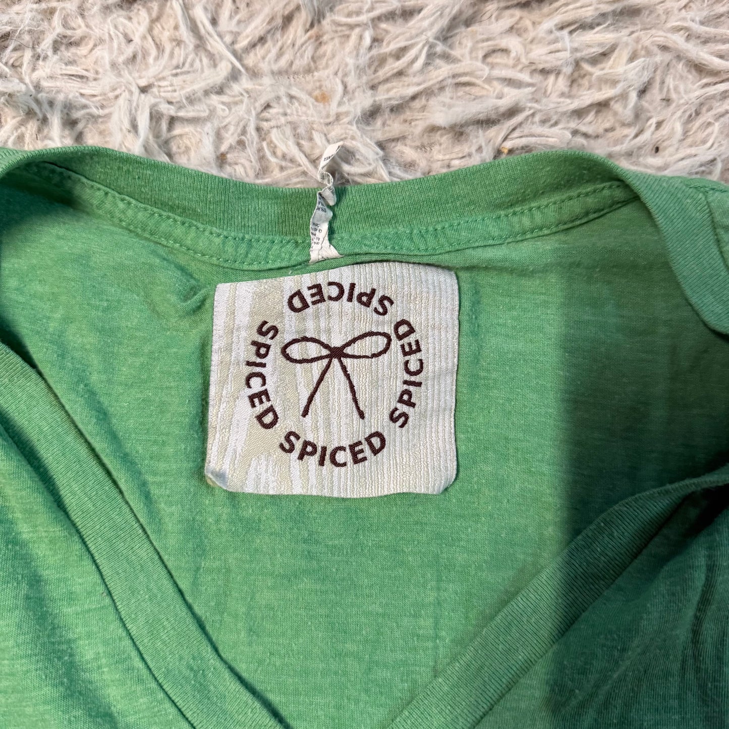 Women’s Medium Green Spiced Equestrian Horse Jump Riding T-Shirt