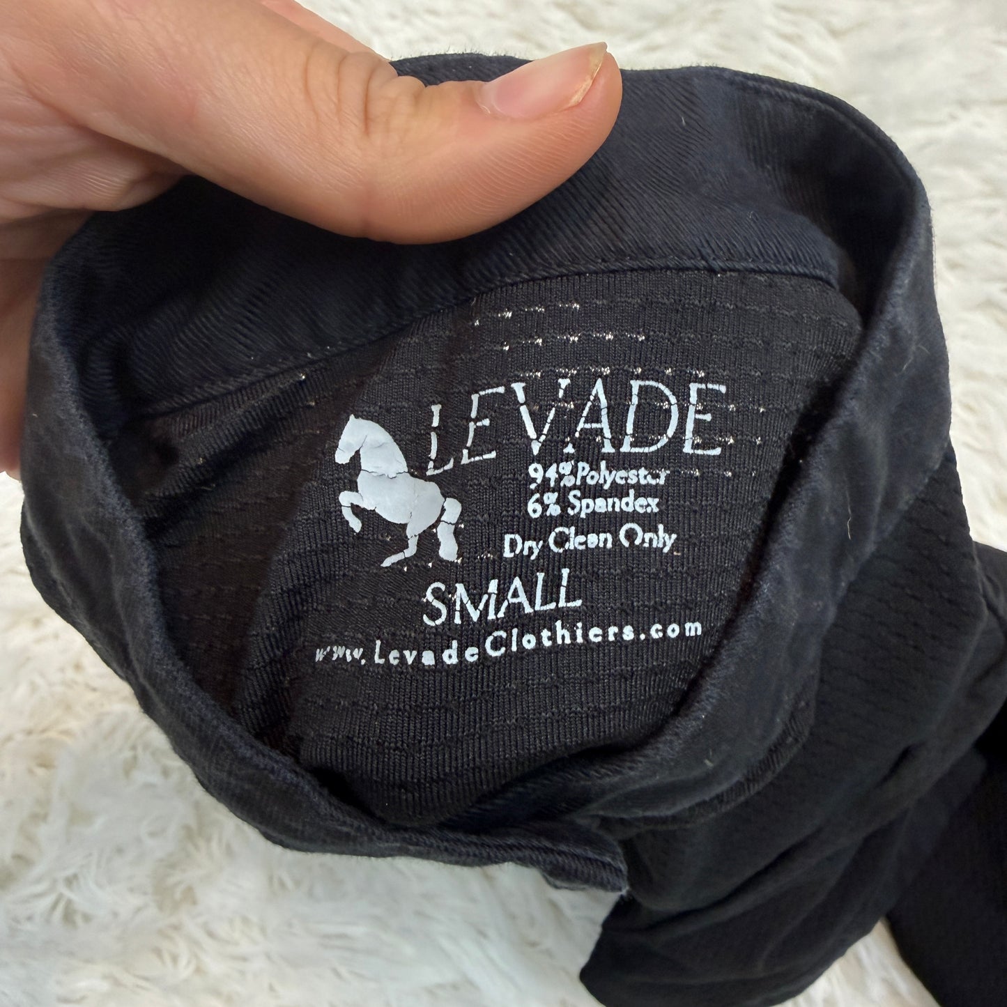 Women’s Small Black Levade Short Sleeve Horseback Riding Shirt
