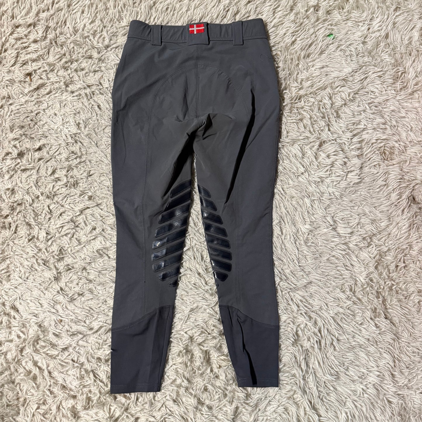 Women’s Size 24R Grey Kastel Denmark Knee Patch Horseback Riding Breeches