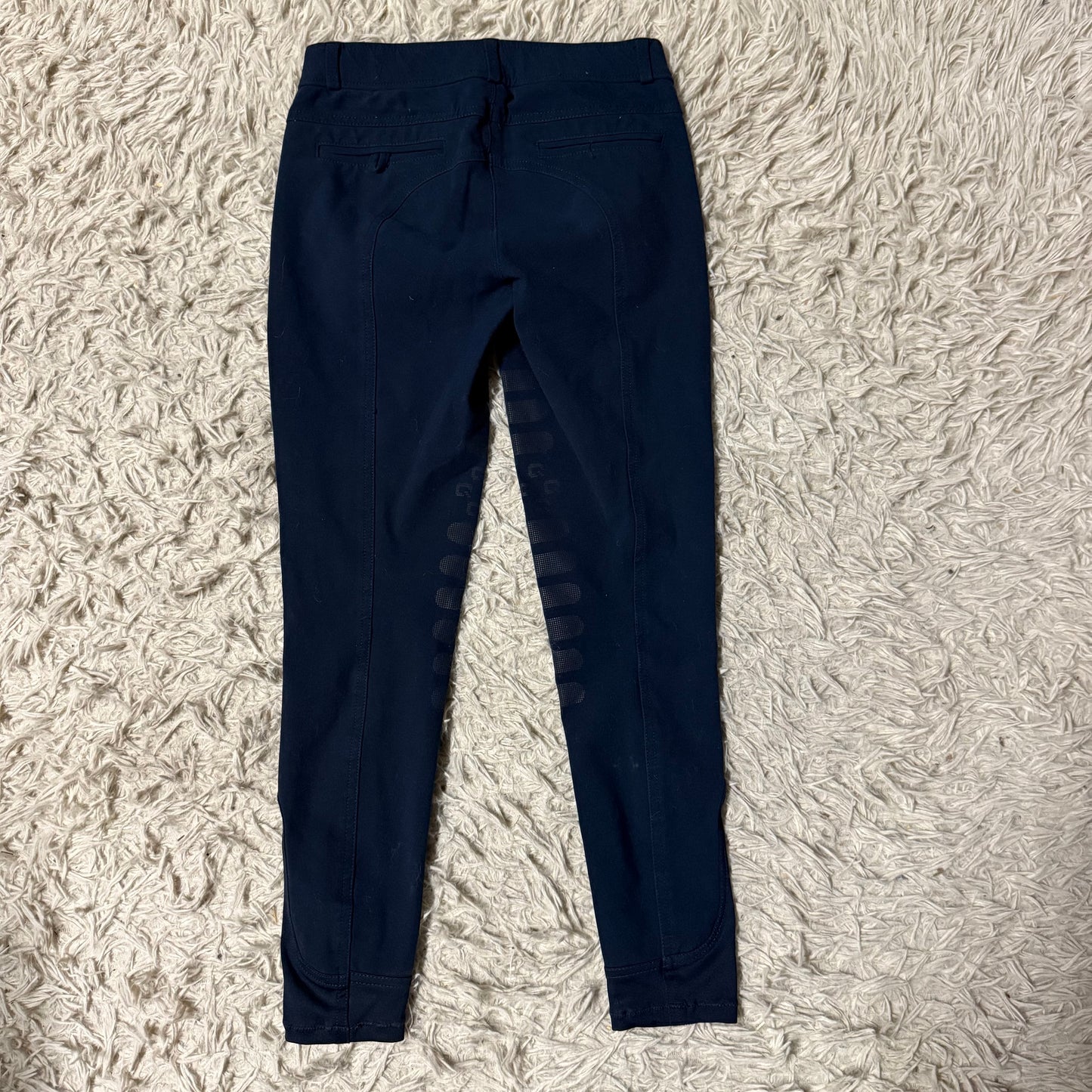 Child’s Size 12 Years Navy QHP Knee Patch Horseback Riding Breeches