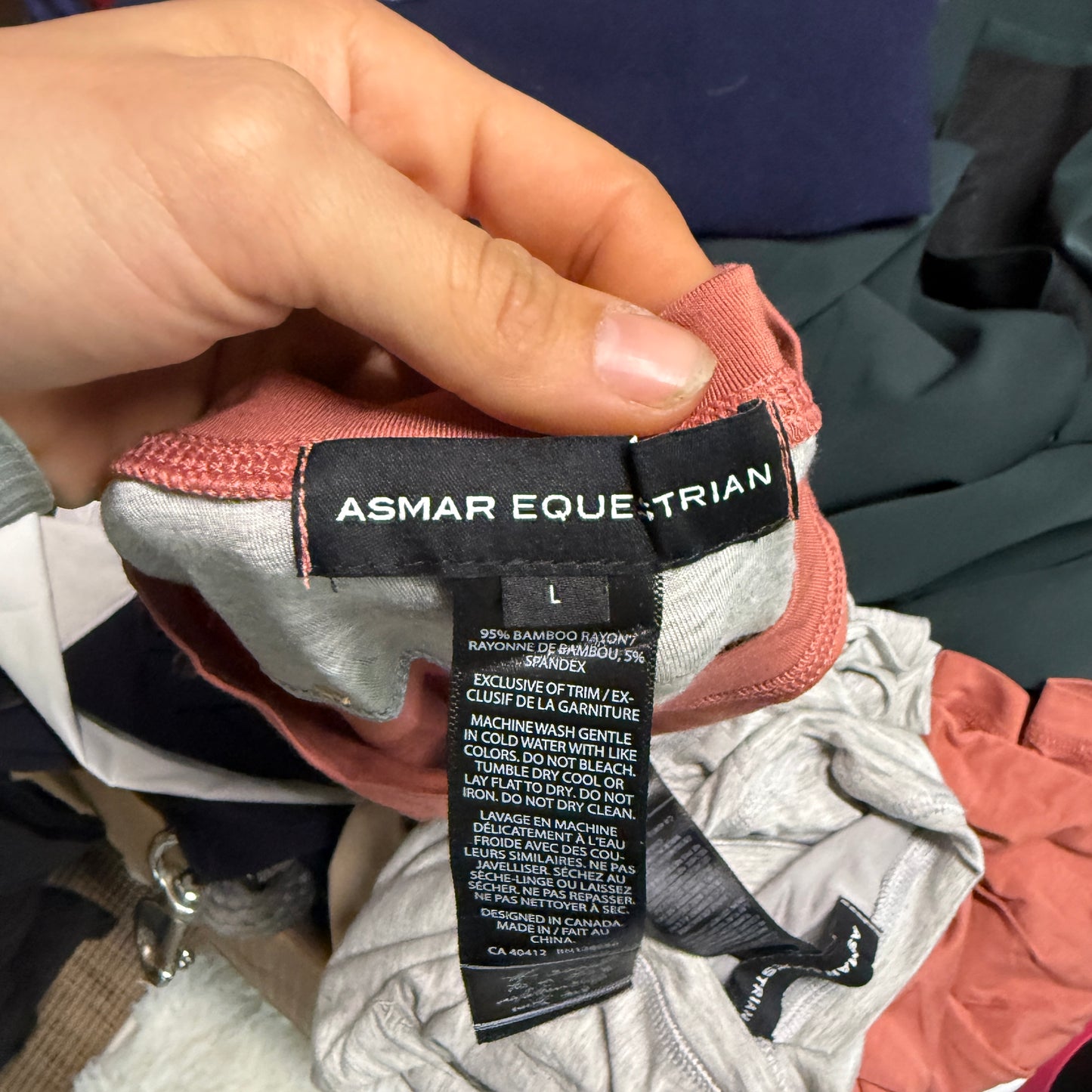 Women’s Large Pink Asmar Equestrian Short Sleeve Horseback Riding T-Shirt