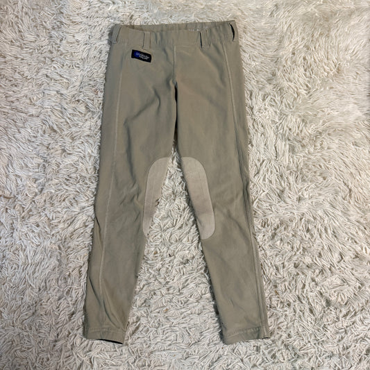 Child’s Medium Tan Irideon Knee Patch Horseback Riding Tights