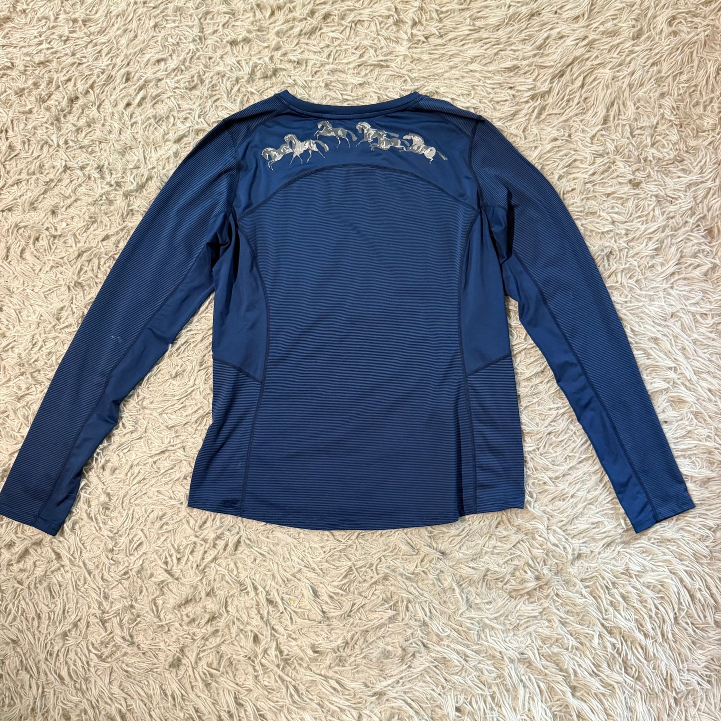 Women’s Medium Blue Kerrits Long Sleeve Horseback Riding Sunshirt