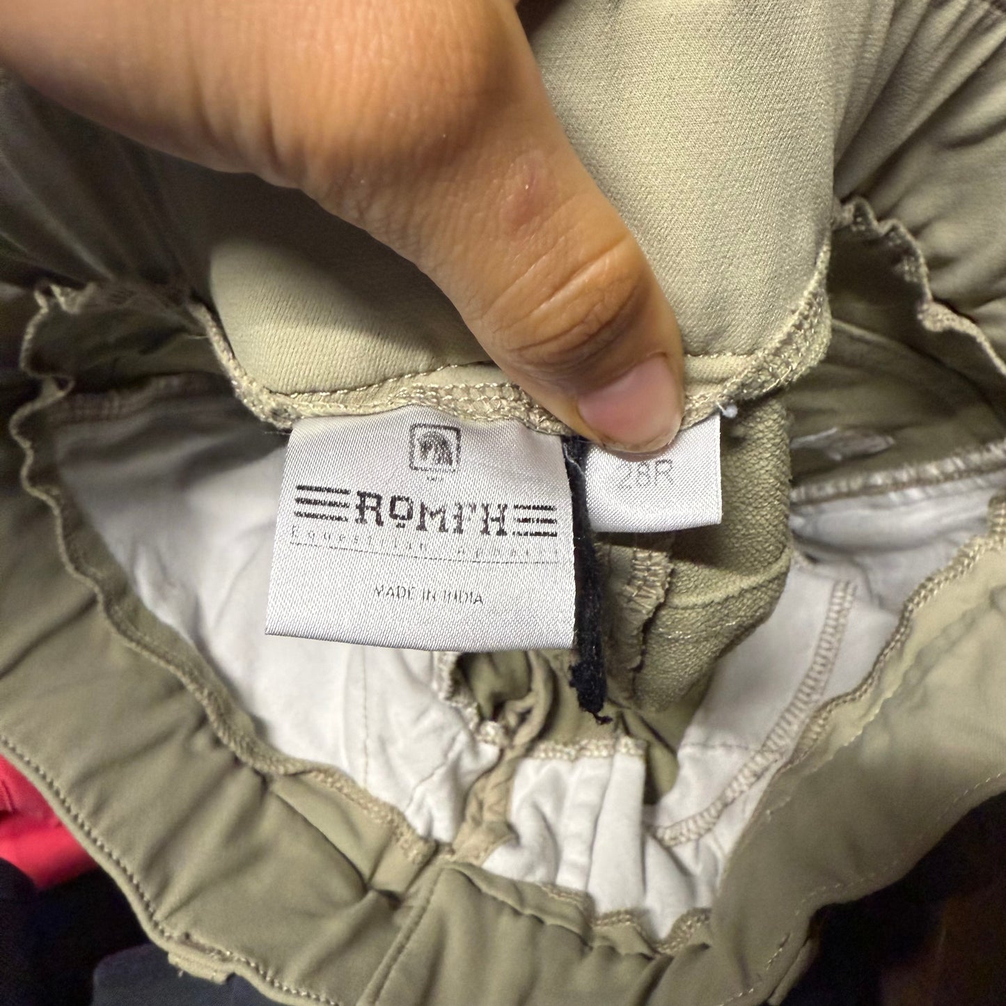 Women’s Size 28R Tan Romfh Knee Patch Horseback Riding Breeches