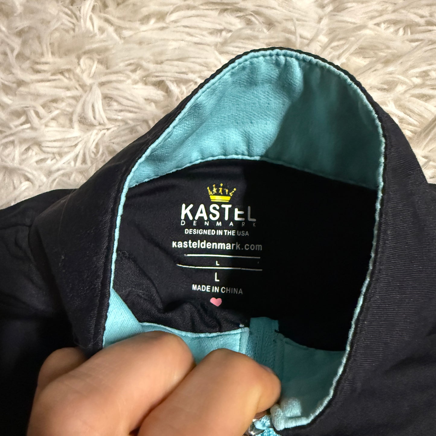 Child’s Large Black Kastel Denmark Long Sleeve Horseback Riding Sunshirt