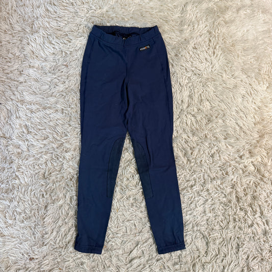 Child’s Medium Blue Kerrits Knee Patch Horseback Riding Tights