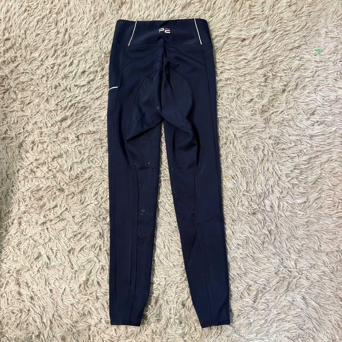 New Women’s Size 28R Navy Premier Equine Full Seat Horse Riding Tights Breeches