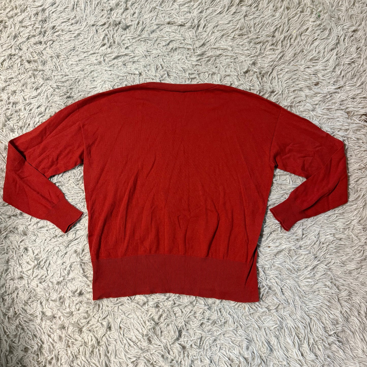 Women’s Large Red Callidae Long Sleeve Horseback Riding Sweater
