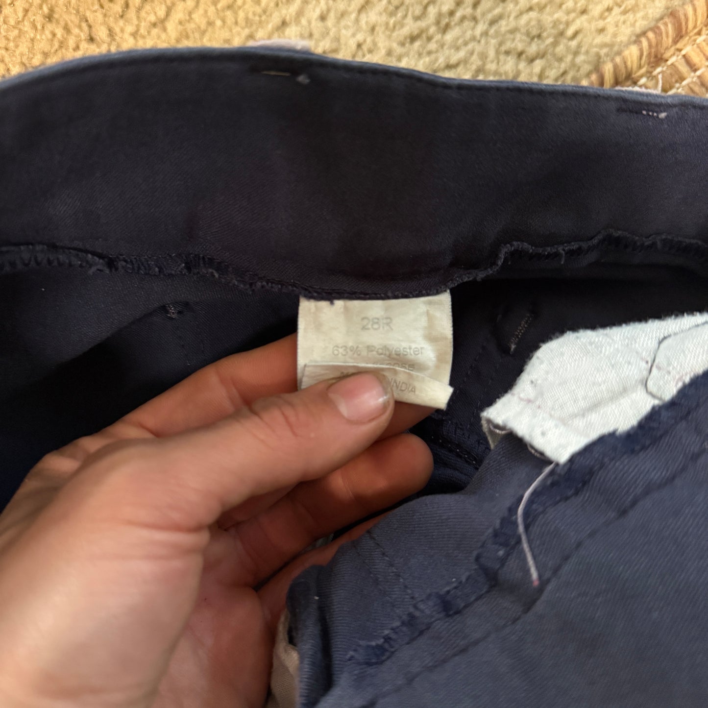 Women’s Size 28R Blue Smartpak Piper Knee Patch Horseback Riding Breeches