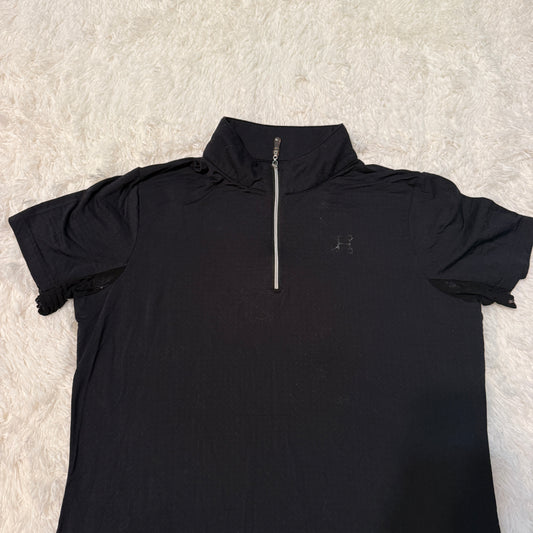 Women’s Large Black Smartpak Short Sleeve Horseback Riding Sunshirt