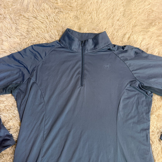 Women’s XL Blue Smartpak Piper Long Sleeve Horseback Riding Sunshirt