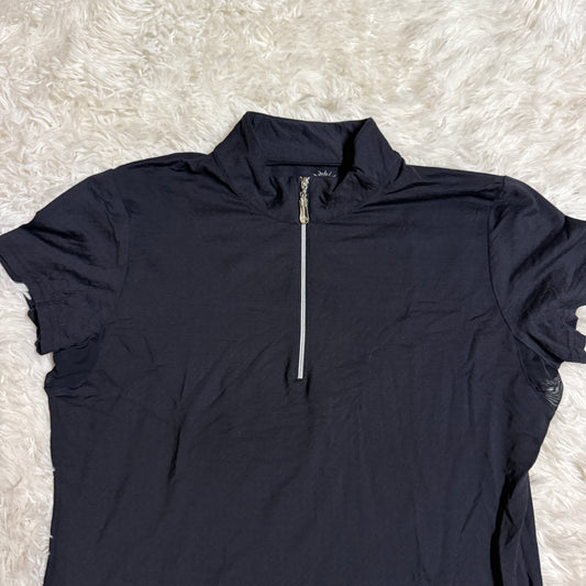 Women’s Small Black Smartpak Short Sleeve Horseback Riding Sunshirt