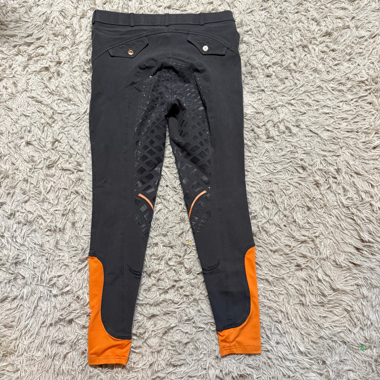 Women’s Size 30L Grey Schockemohle Full Seat Horseback Riding Breeches