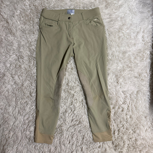 Women’s Size 30R Tan Smartpak Hadley Knee Patch Horseback Riding Breeches