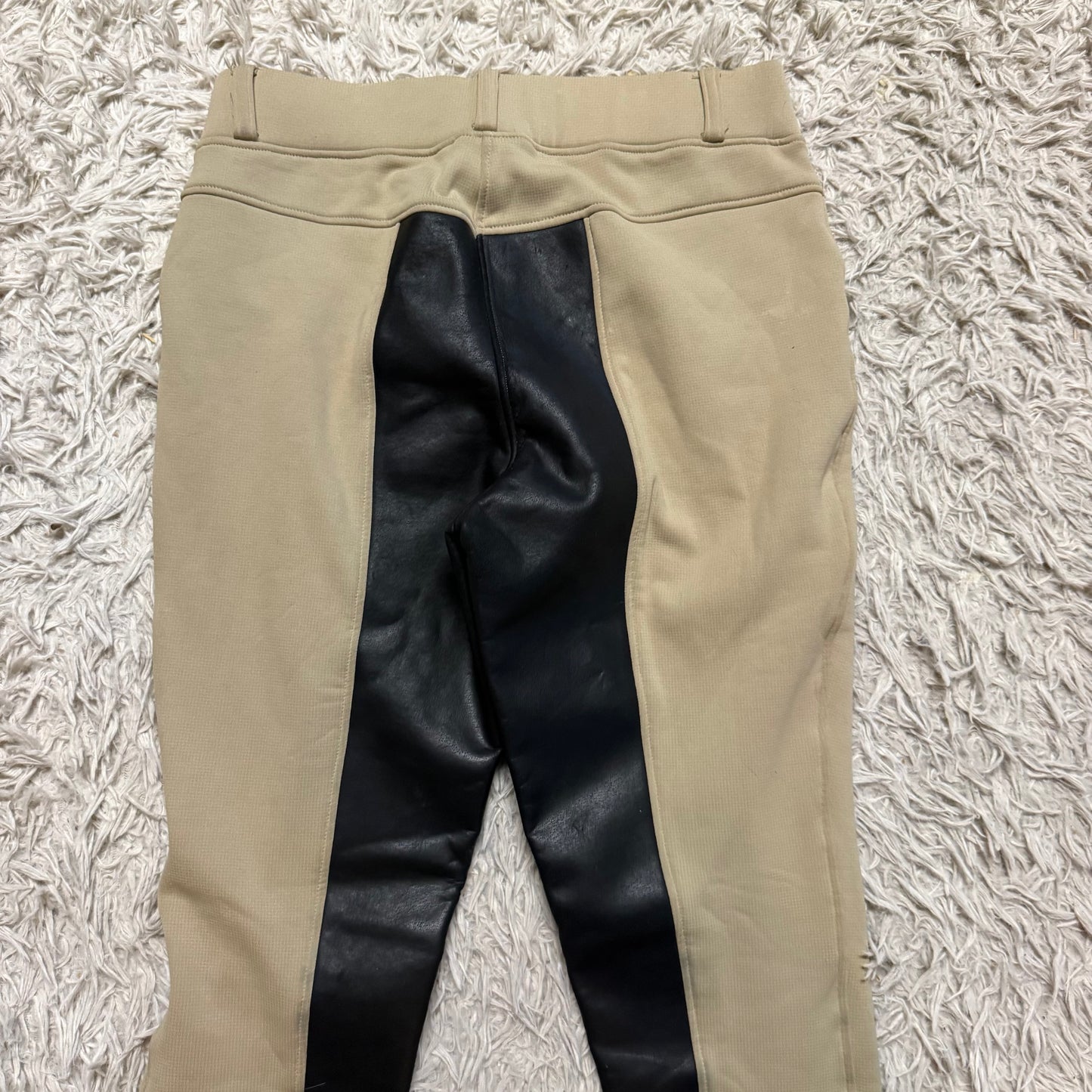 Women’s Large Tan Kerrits Full Seat Horseback Riding Winter Tights Breeches