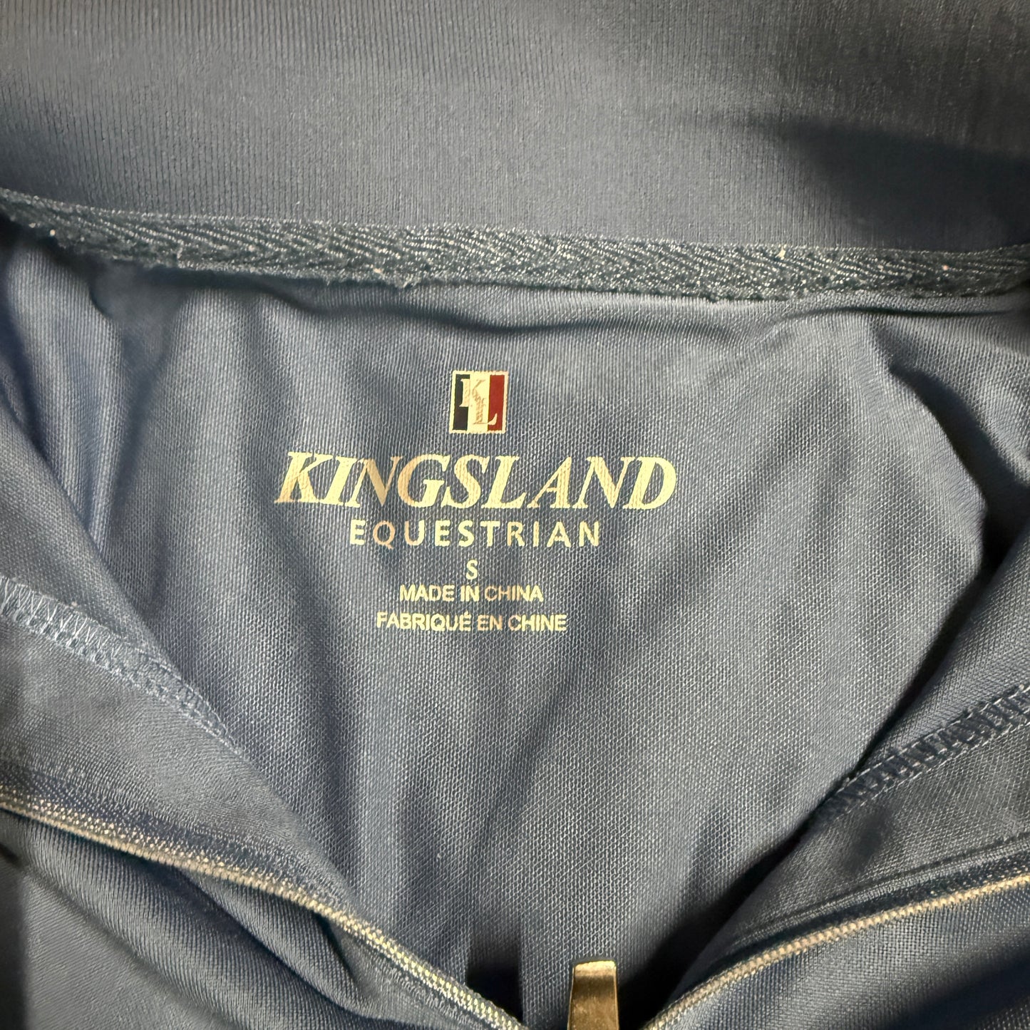 Women’s Small Blue Kingsland Short Sleeve Horseback Riding Sunshirt