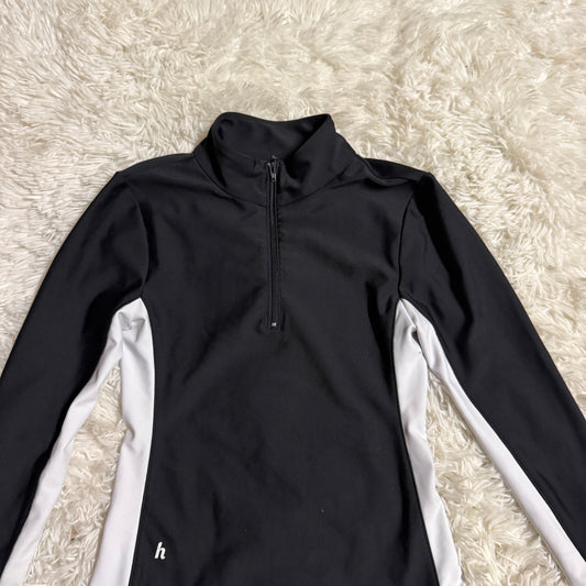 Women’s Medium Black Sarm Hippique Long Sleeve Horseback Riding Bodysuit Top