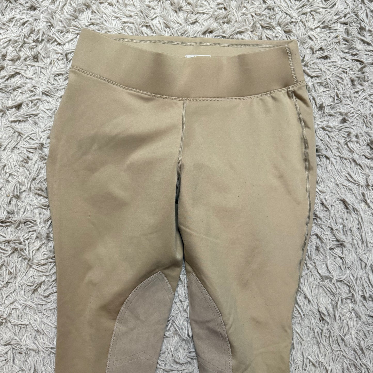 Women’s Size 1X Tan Dover Riding Sport Knee Patch Horseback Riding Winter Tights